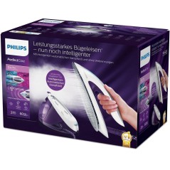 Philips PerfectCare Elite GC9660 2700W Steam Iron - Powerful, Stylish, and Efficient in Purple and White